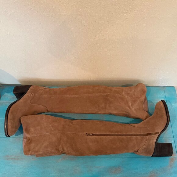 Jeffery Campbell Women's Brown Suede Boho Slouch Cottage OTK Boots Size 8 - Picture 8 of 10